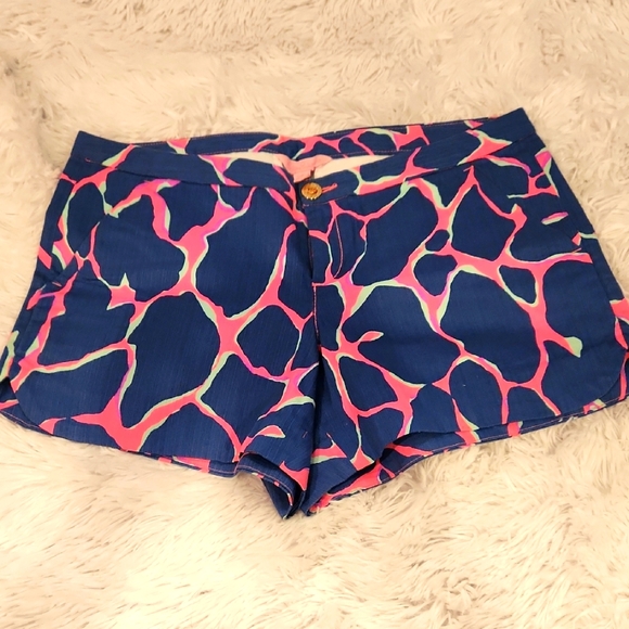 Lilly Pulitzer Pants - Stylish Blue and Pink Women's Shorts lilly pulitzer